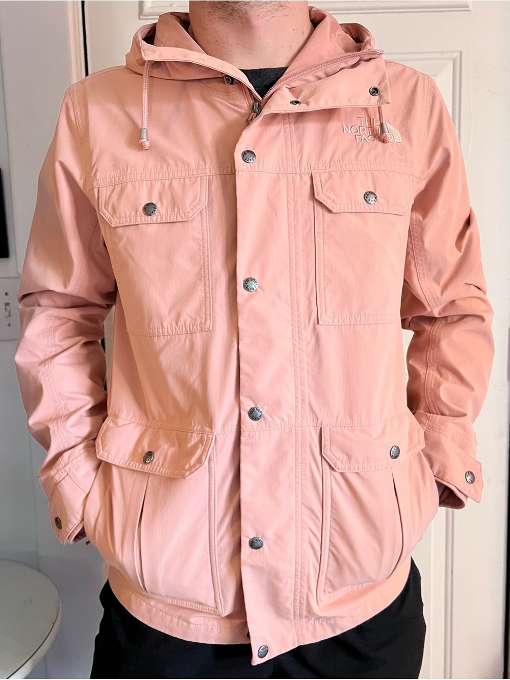 The North Face Kepplier Rain Jacket Men’s S Pink DryVent Waterproof
